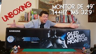 Monitor Gamer de 49quot Super UltraWide 329 CHG90  Unboxing y primeras impresiones [upl. by Stacia]