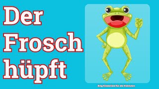 Der Frosch hüpft 🐸 Sing Kinderlied für die Kleinsten 🎶 [upl. by Virgel]