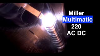 Miller Multimatic 220 ACDC Review of TIG Functions [upl. by Assilev]