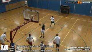 Reverse Pivot Dribble Drive Layup Drill Team Goalrilla G Trainer Basketball Drill [upl. by Behka900]