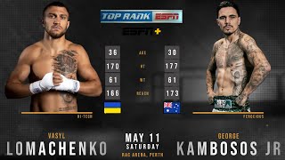 VASYL LOMACHENKO vs GEORGE KAMBOSOS JR FULL FIGHT [upl. by Quincey]