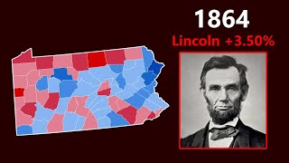 Pennsylvania Election Results  Time Lapse 18602024 [upl. by Aremus]