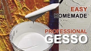 How to Make Gesso for Painting  Easy Homemade Recipe  No PVA [upl. by Nicholle581]