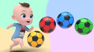 Color Balls amp Sing a Song  Finger Family Nursery Rhymes  Baby amp Kids Songs [upl. by Nagaet]