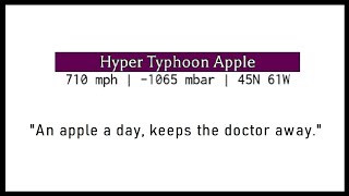 quotAn apple a day keeps the doctor awayquot  Atlantic Hurricane Simulator [upl. by Yereffej]