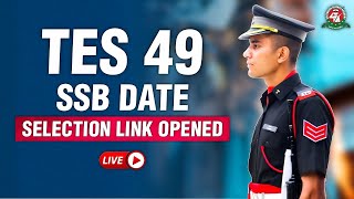 Army TES 49 Date Selection Link Open  TES 49 SSB Dates Join SSB Course  Centurion Defence Academy [upl. by Mil]