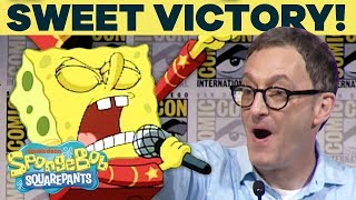 SpongeBob Panel Performs Sweet Victory at ComicCon [upl. by Pascia]