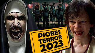 8 PIORES FILMES DE TERROR DE 2023 [upl. by Llevra]