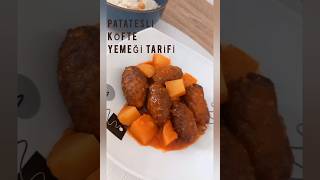 Patatesli Köfte yemeği 🍽 recipe cooking airfryer shorts [upl. by Enoitna48]