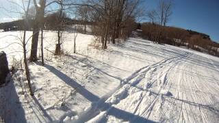 Snowmobiling in Vermont Artic Cats Z370 ZR600 Twin Fire Cat Go Pro Hero Helmet Cam [upl. by Reinertson]