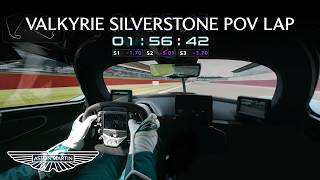 Onboard with Aston Martin Valkyrie Silverstone Lap Record [upl. by Aylatan421]