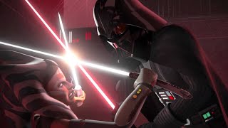 Star Wars Rebels Ahsoka vs Darth Vader [upl. by Yrohcaz637]