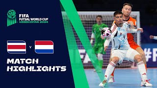 HIGHLIGHTS Costa Rica v Netherlands  FIFA Futsal World Cup Uzbekistan 2024 [upl. by Heddy489]