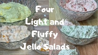 4 Light and Fluffy Jello Salads [upl. by Oicapot]