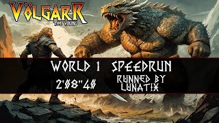 Volgarr The Viking  World 1 Speedrun in 208quot40 [upl. by Rosemary]