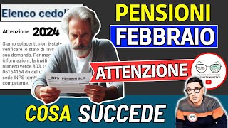 INPS⚠️ PENSIONI FEBBRAIO 2024 ➡ CEDOLINI e DETTAGLIO BLOCCATI con NOVITà AUMENTI NETTI quando [upl. by Angi]