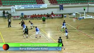 Mürüvvet Evyap Koleji  Bursa Bahçeşehir Koleji Basketbol Yarı Final Maçı [upl. by Ybrad]