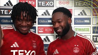 Supersubs Peter Ambrose and Shayden Morris speak after Aberdeen win against Dundee United [upl. by Fotzsyzrk]