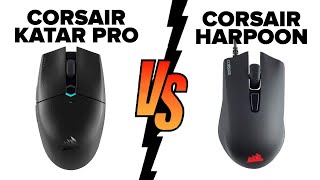 Corsair KATAR PRO Wireless vs Corsair HARPOON RGB Wireless  Which Mouse is Better [upl. by Syck]