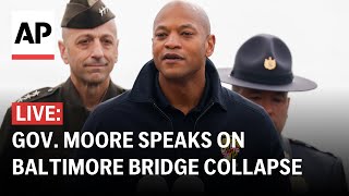 LIVE Maryland Gov Wes Moore gives update on Baltimore Bridge collapse [upl. by Flor]