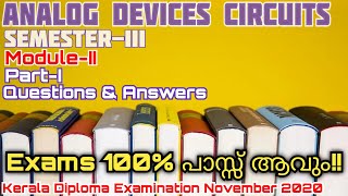 3031 Analog Devices and Circuits Module2Questions and Answers Part1Kerala Polytechnic [upl. by Jacintha145]