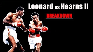 The Greatest Back amp Forth Battle In Boxing Explained  Hearns vs Leonard 2 Fight Breakdown [upl. by Pacificia]