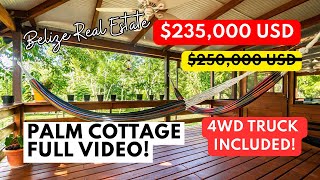 SOLD Palm Cottage Belizean Hardwood Two Bedroom Home on 75 Acres  Belize Real Estate [upl. by Odlabu]