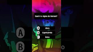 🤔O SIGNO DO BORUTO É🤔shorts quiz [upl. by Nuhsal]