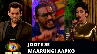 Neha Bhasin on Abhijeet Bichukale quotJoote se MARUNGI aapko andarquot  Salman Khan  Bigg Boss 15 [upl. by Sailesh]