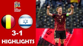 Belgium vs Israel 31 Highlights Goals  Nations League 2024 [upl. by Brenden401]