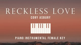 Reckless Love  Cory Asbury  Piano Instrumental Cover Female Key with lyrics by GershonRebong [upl. by Kevin]