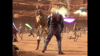 Star Wars Attack of the Clones  The Death of Jango Fett [upl. by Navac431]