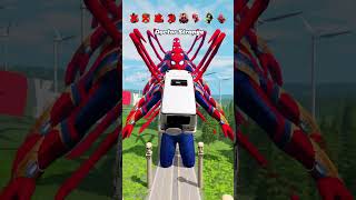 Superheroes Cars vs SpiderMan 🔥😱 BeamNGDrive shorts beamngdrive beamngshorts spiderman funny [upl. by Voletta]