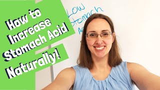 How to Increase Stomach Acid Natural GERD Remedy [upl. by Jobina]