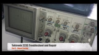 Tektronix ANUSM488 2235 Oscilloscope repair and calibration 3 of 7 [upl. by Nnairahs]