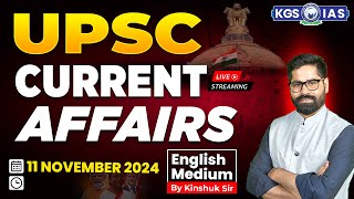 11 Nov 2024 Current Affairs  UPSC Current Affairs English Medium  Current Affair Kinshuk Sir [upl. by Anders]