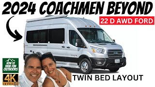 2024 Coachmen Beyond 22D Ford Transit AWD Camper Van RV Walkthrough [upl. by Yelram109]