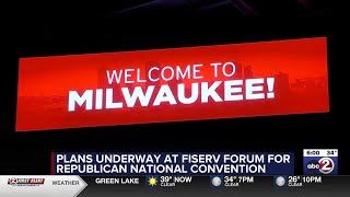 Fiserv Forum prepares for the Republican National Convention [upl. by Dahsraf]