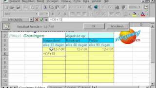 EXCEL Les 22 datum berekenen [upl. by Kabob]