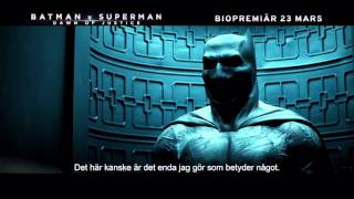 Batman v Superman Dawn of Justice  TVspot 1  Biopremiär 23 mars [upl. by Irafat]