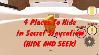 4 Places To Hide In Secret Staycation As a Nugget HIDE AND SEEK [upl. by Brookner]