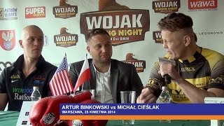 Cieślak vs Binkowski na konferencji prasowej [upl. by Lesirg724]