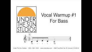 Vocal Warmup 1 for Bass [upl. by Annaihr]