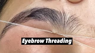 Eyebrow shaping tutorial for beginners  How to thread eyebrows [upl. by Sayed]