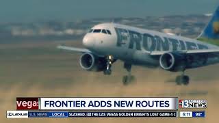 Frontier adds new Las Vegas routes [upl. by Binetta957]