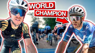 When a ROAD CYCLING WORLD CHAMPION shows up to a GRAVEL RACE Ranxo 2023 [upl. by Ahsena847]