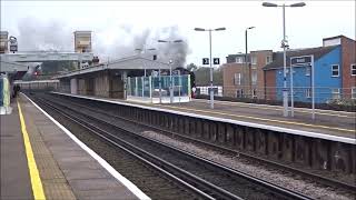 35028 Clan Line putting on steam through Shortlands November 7th 2024 [upl. by Junji]