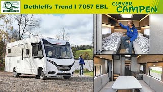 Premiere Dethleffs Trend I 7057 EBL  Der erste Blick auf die neue Generation  Clever Campen [upl. by Alomeda]