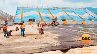 En Agosto va la grama Híbrida en el estadio Morazan [upl. by Venterea]