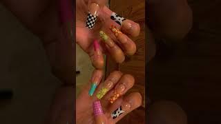 Colorful Tips SHEIN Nails shein sheinnails pressonnails nails foryou fypシ゚viral shorts [upl. by Duster605]